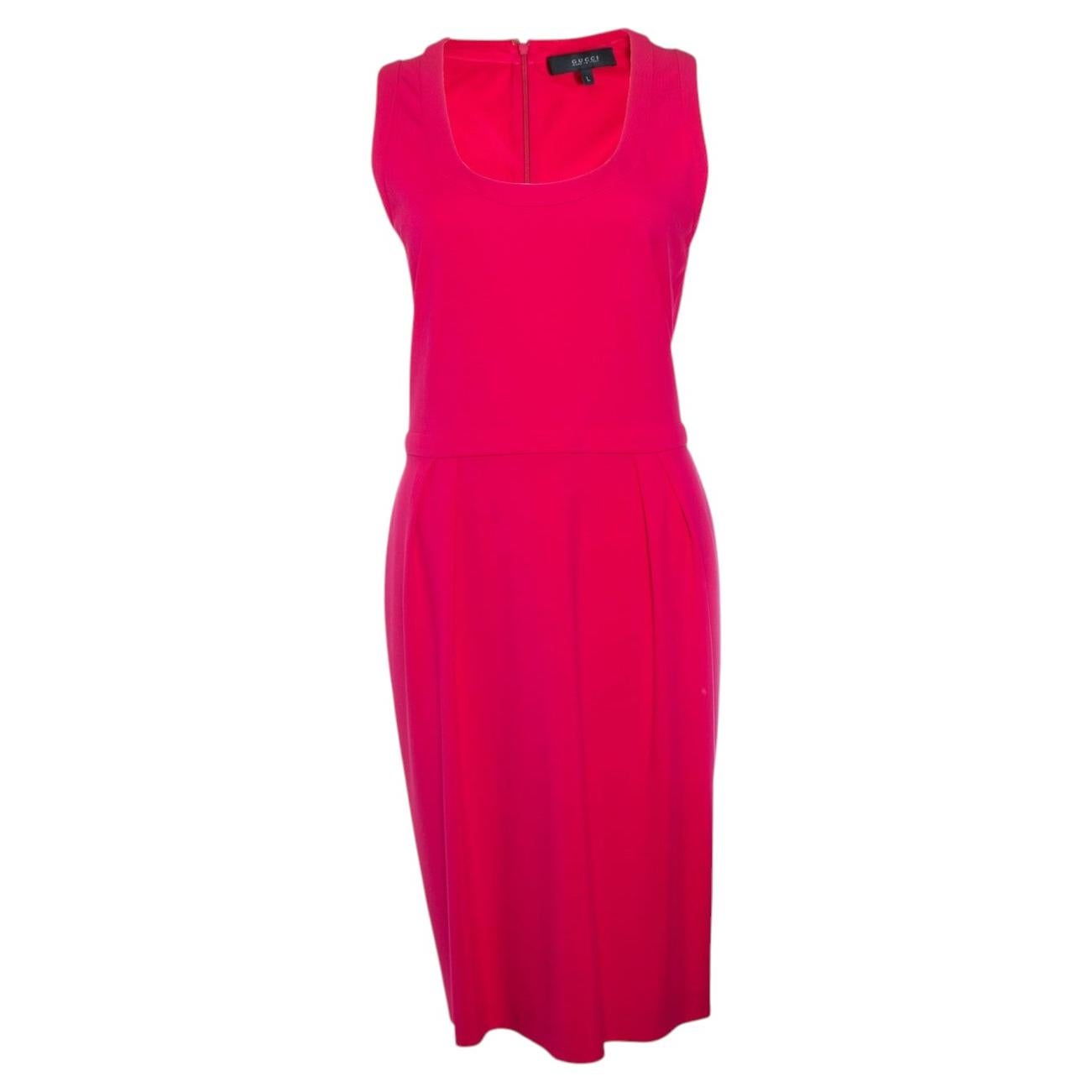 Gucci, robe rose sans manches en vente