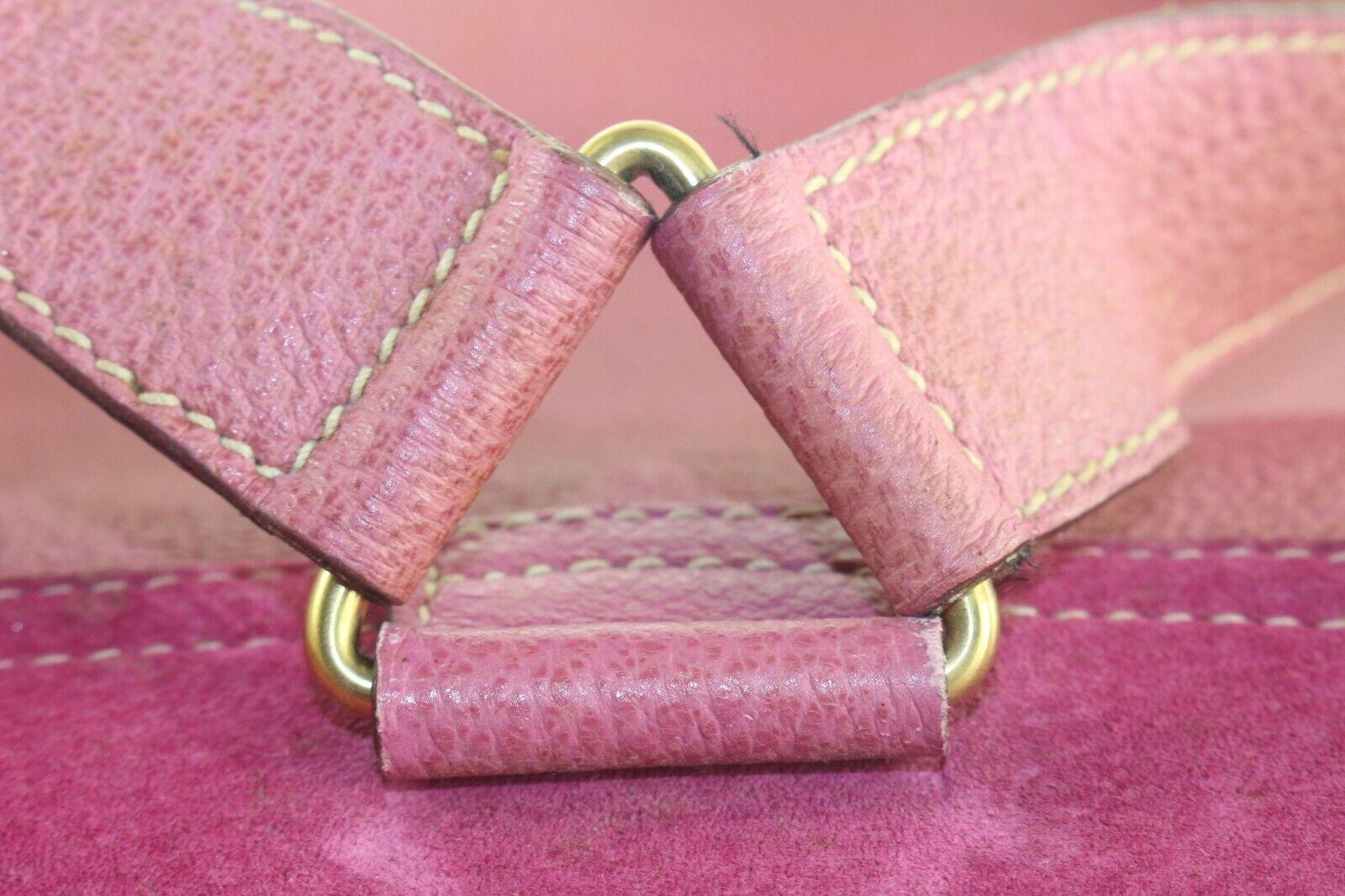 Gucci Pink Suede Bamboo Backpack 2GK1017K 2