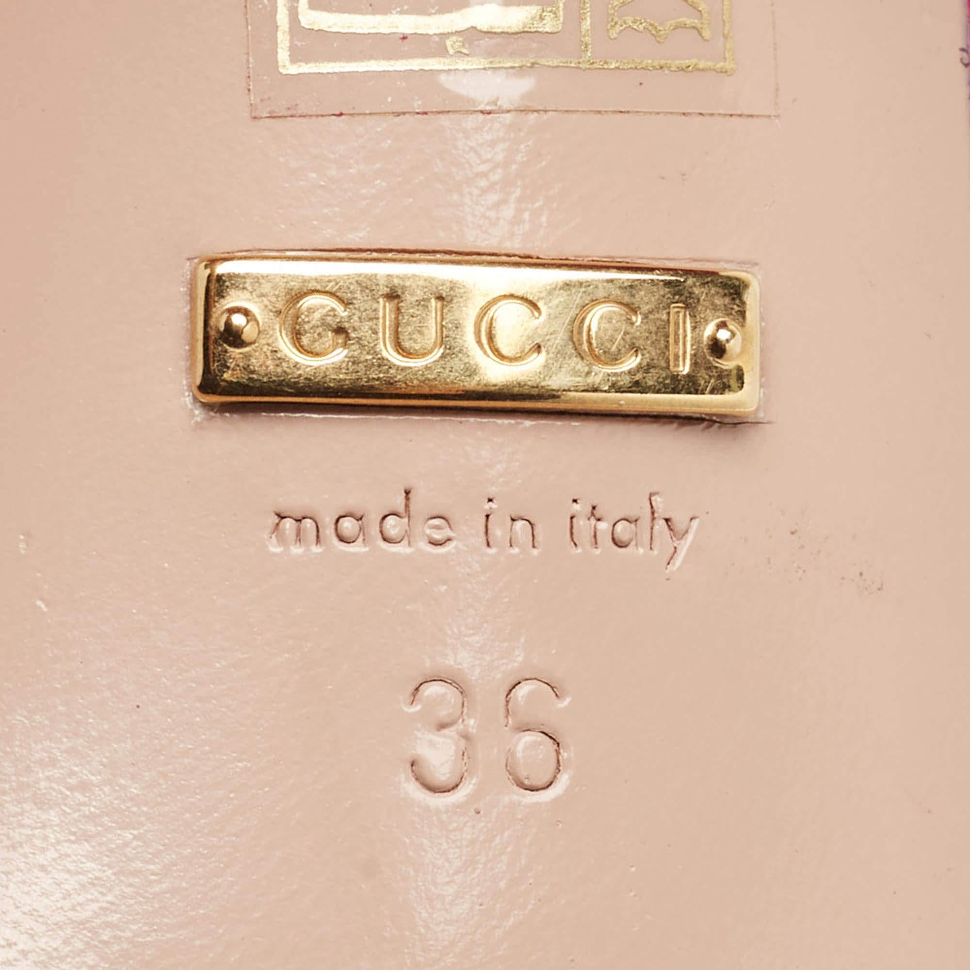 Gucci Pink Suede Horsebit Ankle Strap Sandals Size 36 4