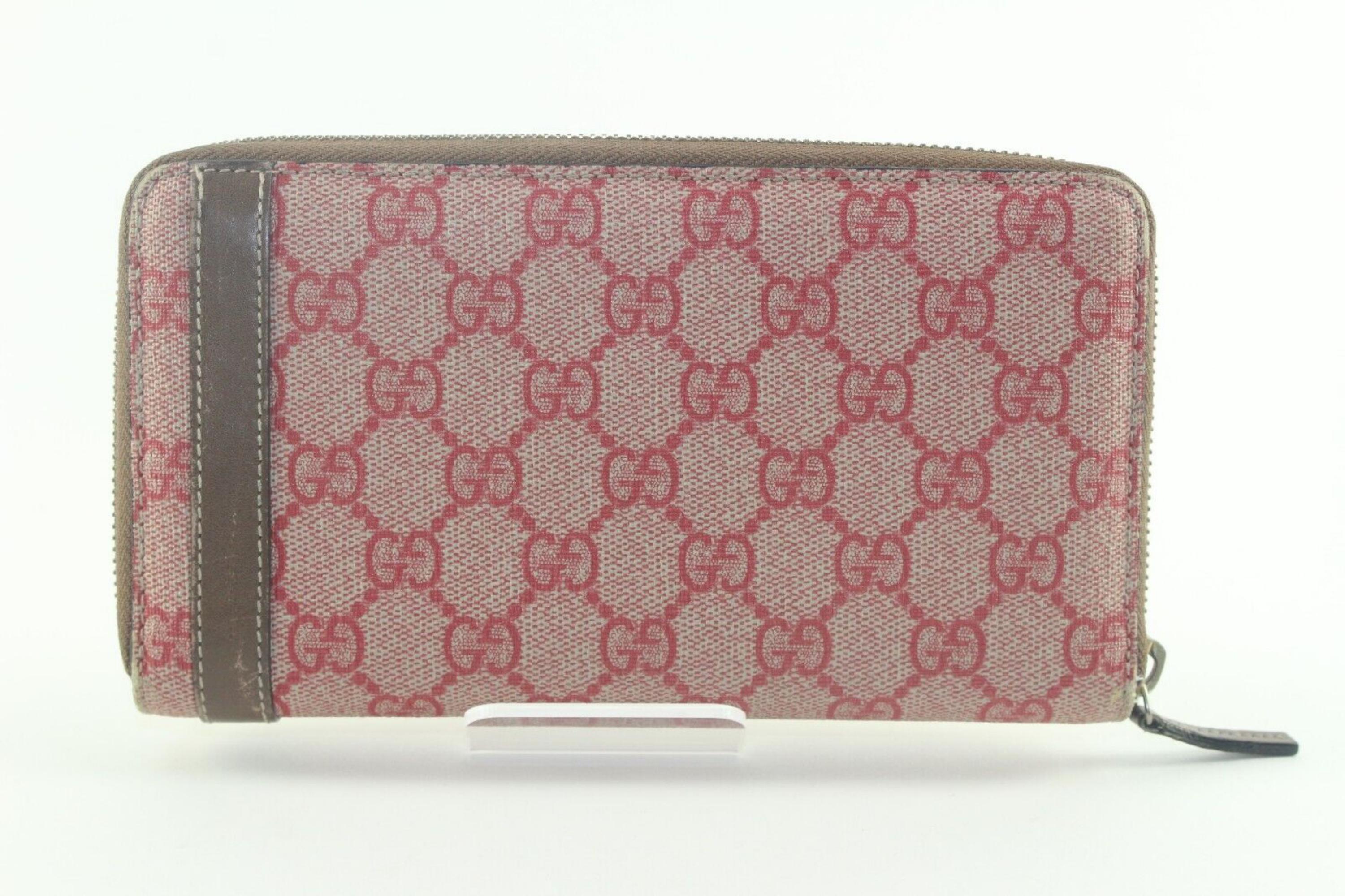 Gucci Pink Supreme Long Zippy Wallet 2GK1130K 2