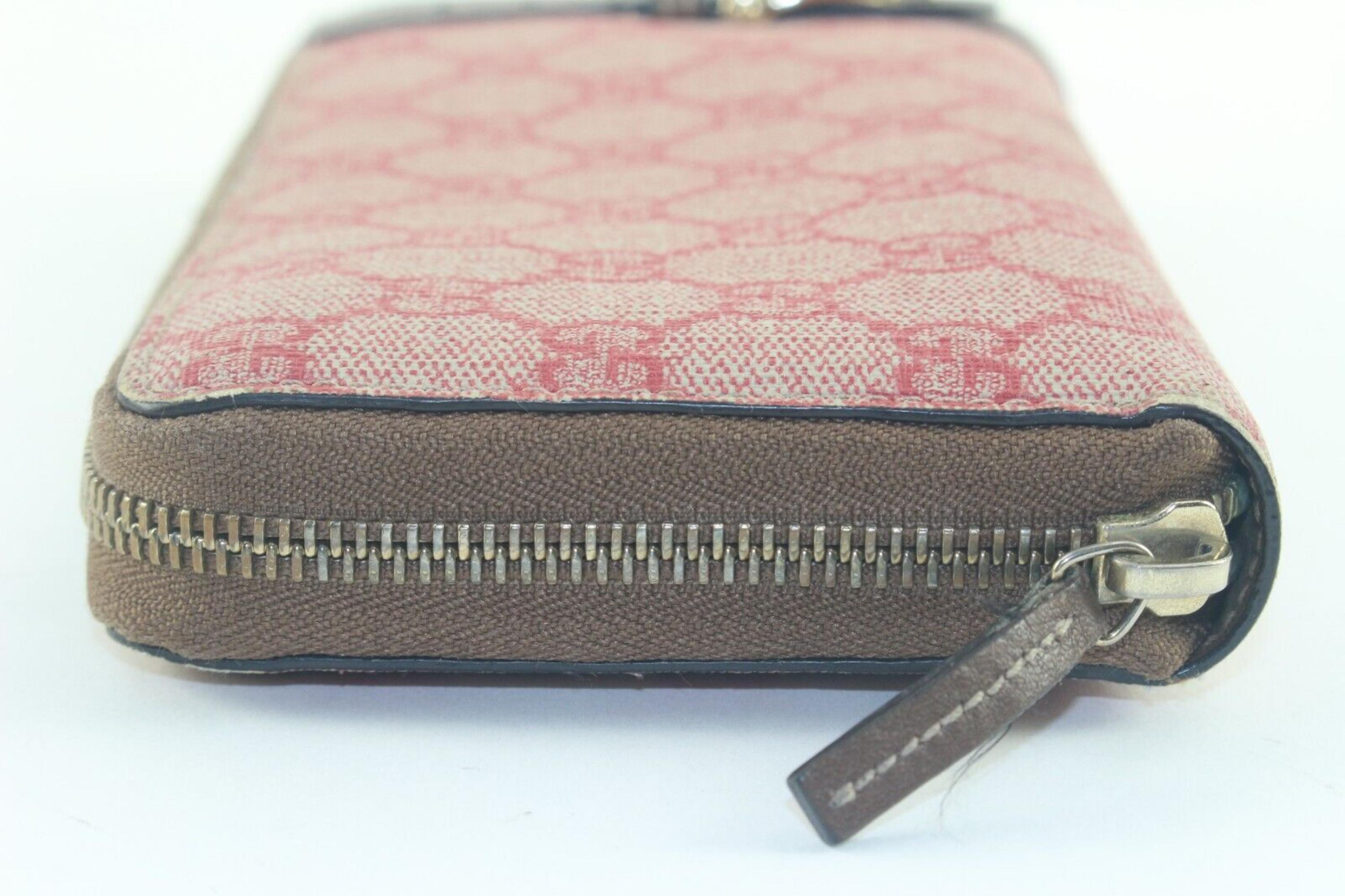 Gucci Pink Supreme Long Zippy Wallet 2GK1130K 3
