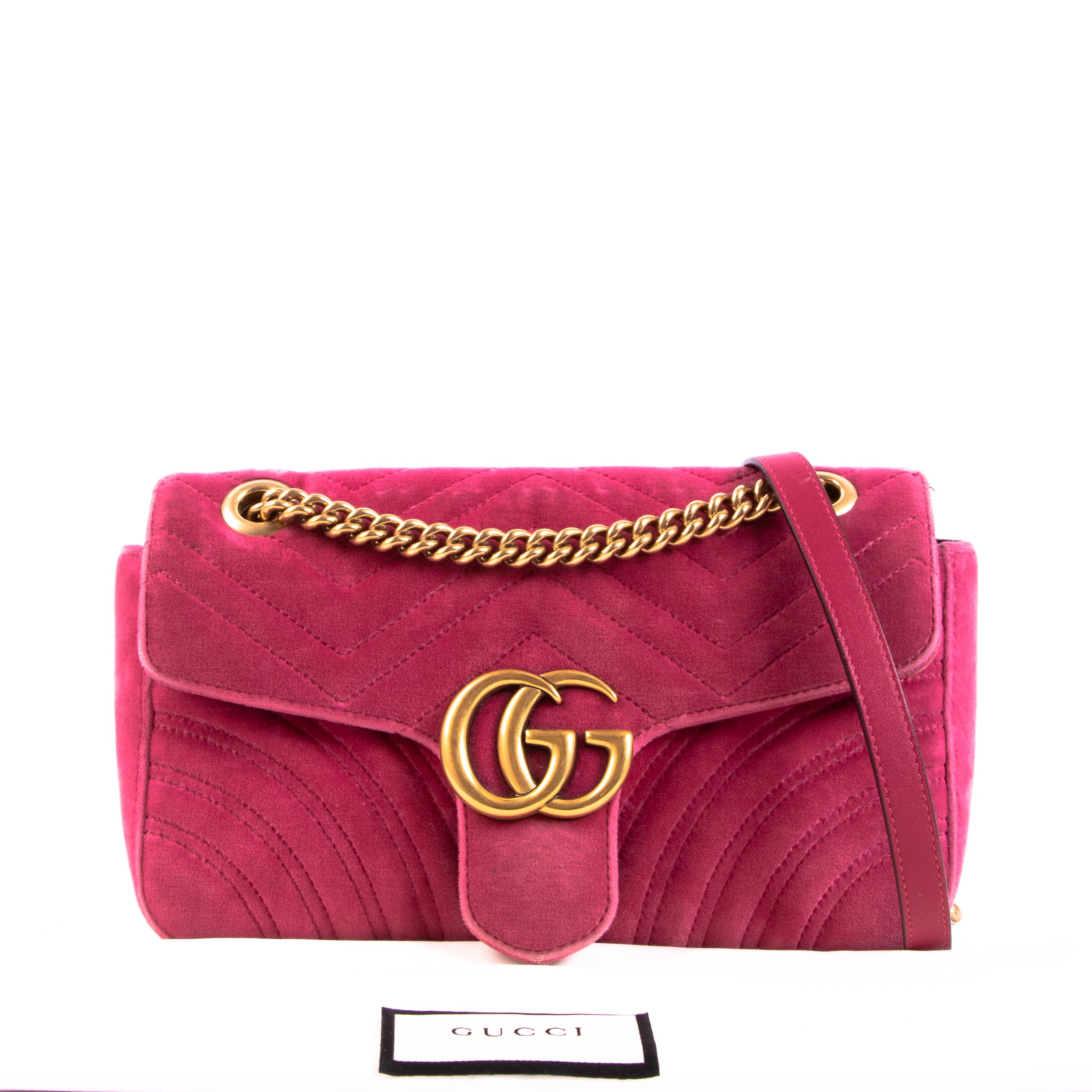 pink velvet purse