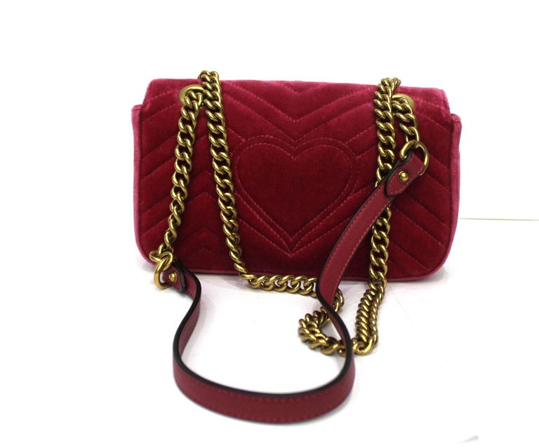 Gucci Pink Velvet Marmont Bag at 1stDibs | gucci pink velvet bag