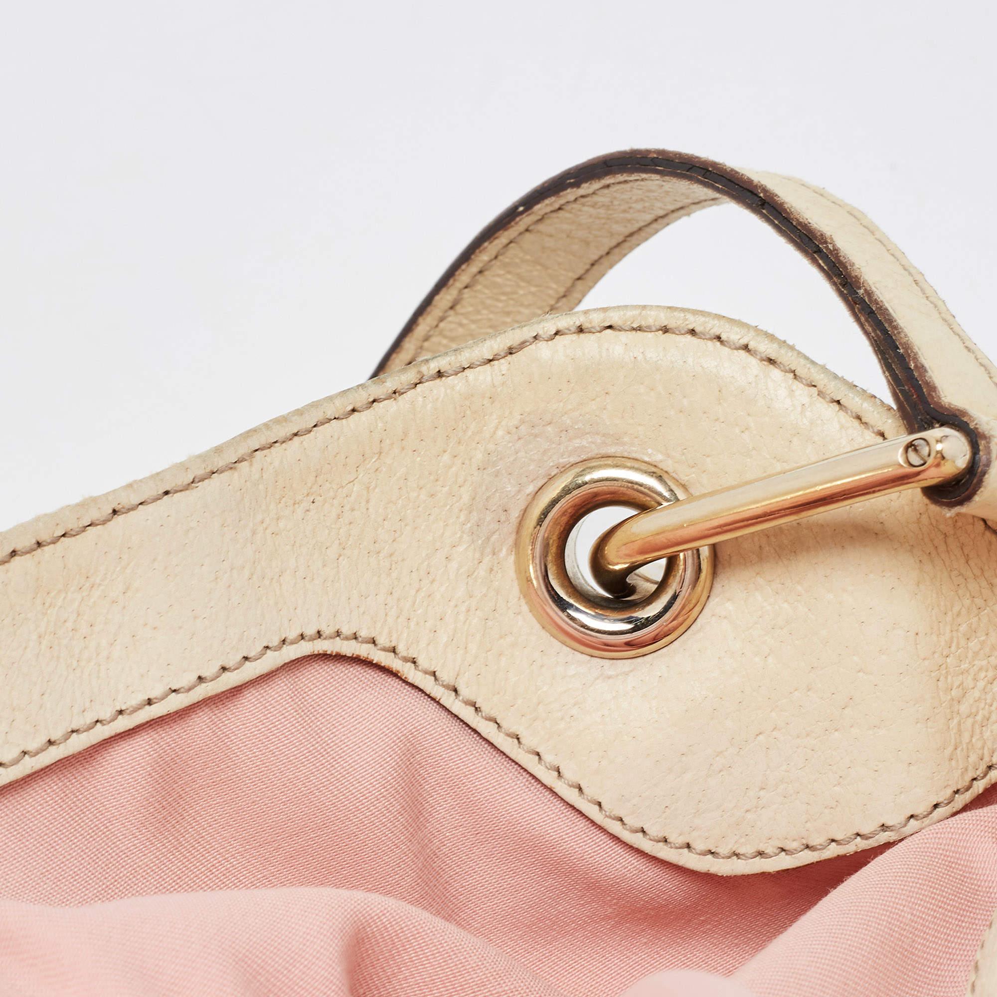 Gucci Pink/White GG Fabric and Leather Eclipse Shoulder Bag 3
