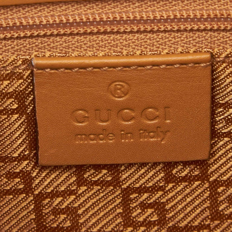 Gucci Pink with Brown Suede Leather Jackie Italy w/ Dust Bag at 1stDibs