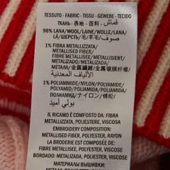 Gucci Pullover aus rosa Wolle mit Tigerintarsien und Intarsien in Rosa, M