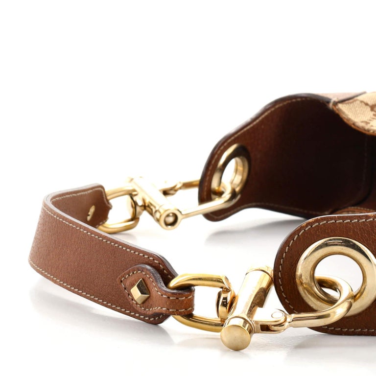 Gucci Piston Lock Jackie Hobo GG Canvas Medium For Sale at 1stDibs