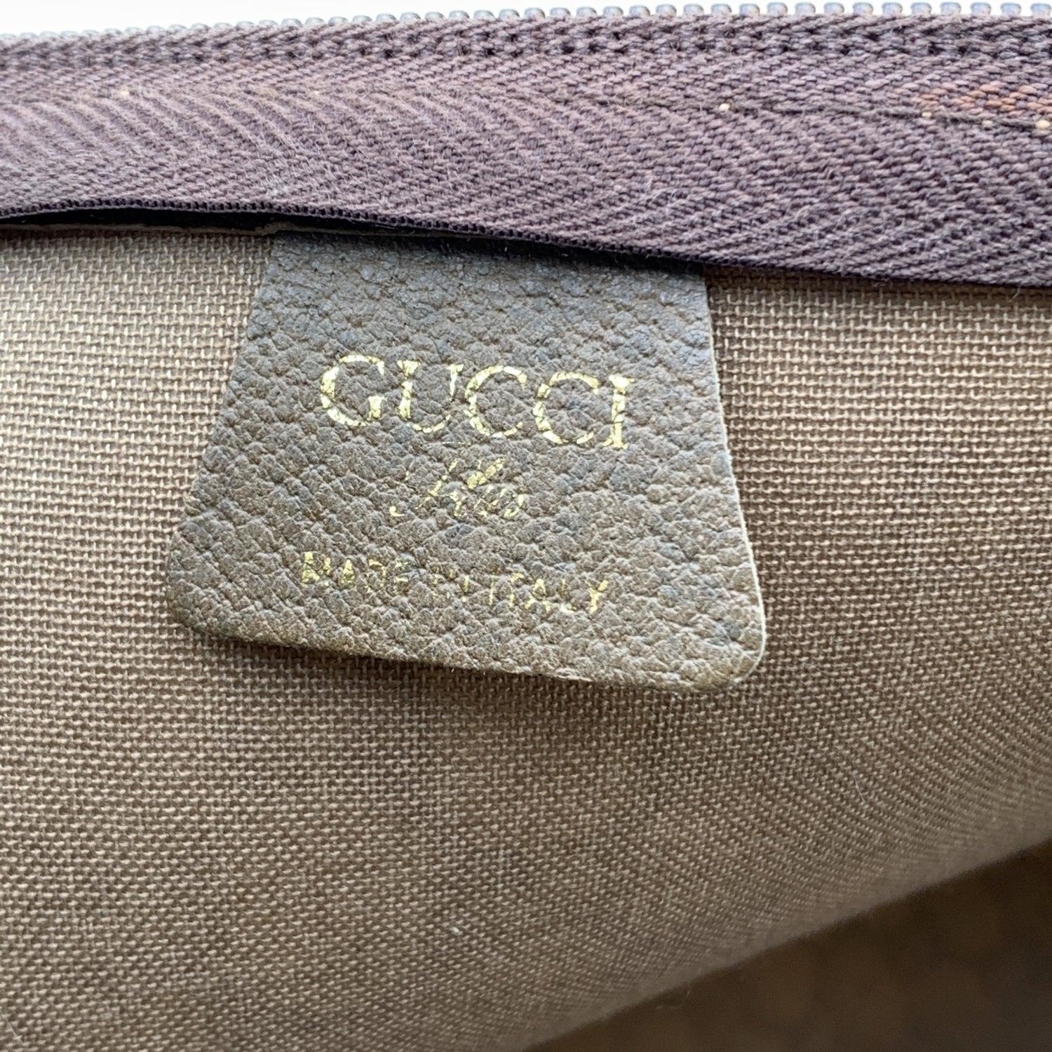 Women's Gucci Plus Vintage Beige GG Monogram Canvas Tote Duffle Bag Handbag