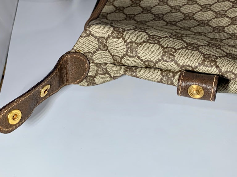 Authentic Vintage Gucci Plus PVC Leather Tote Bag Handbag #17615