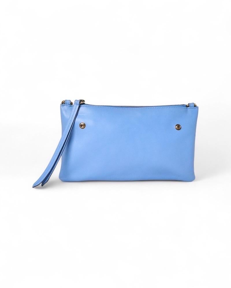 Gucci Pochette Double GG Marmont Azzurra en vente 6