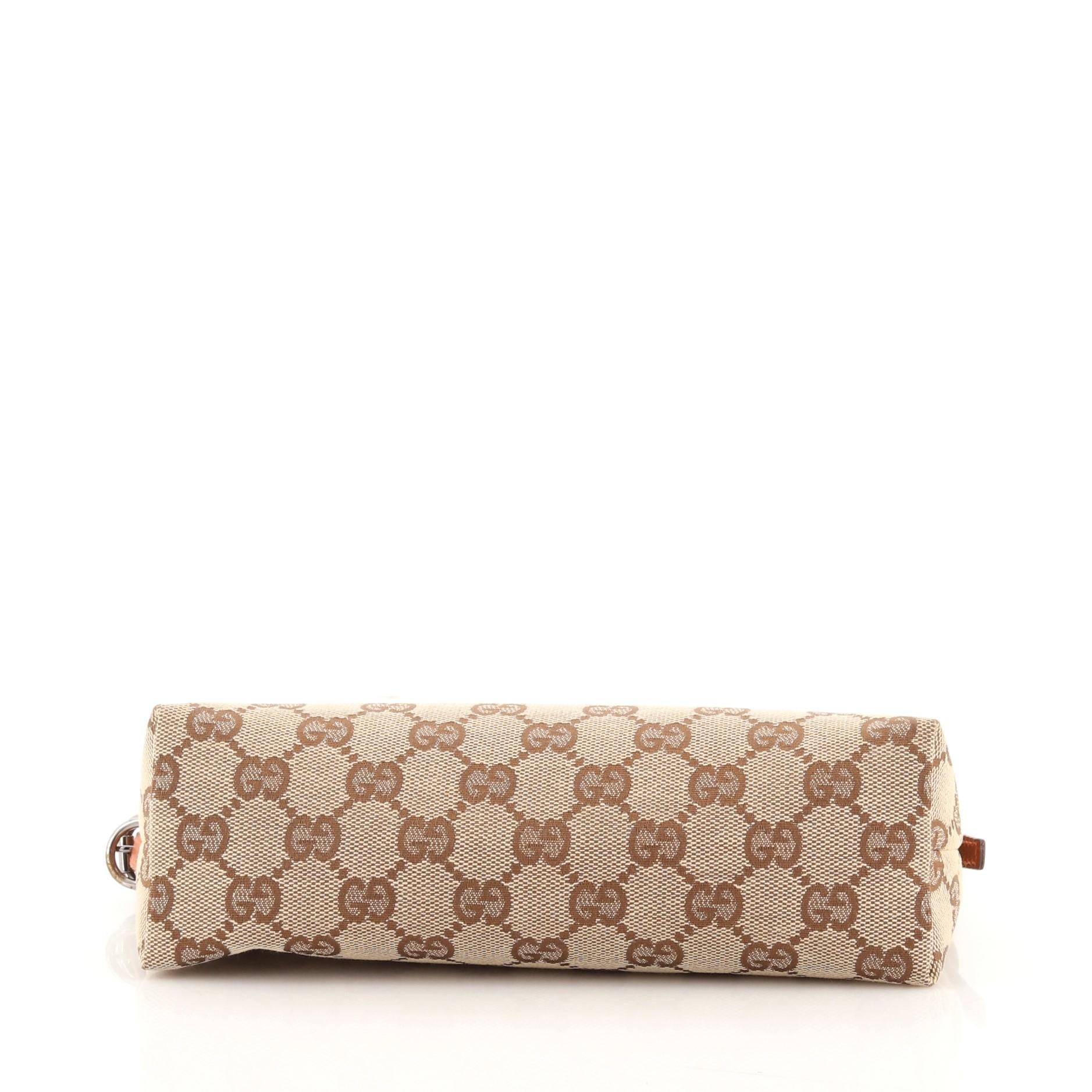 Brown Gucci Pochette GG Canvas Mini