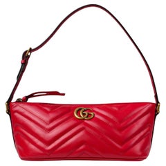 Gucci Hobo Clutch GG Marmont Red