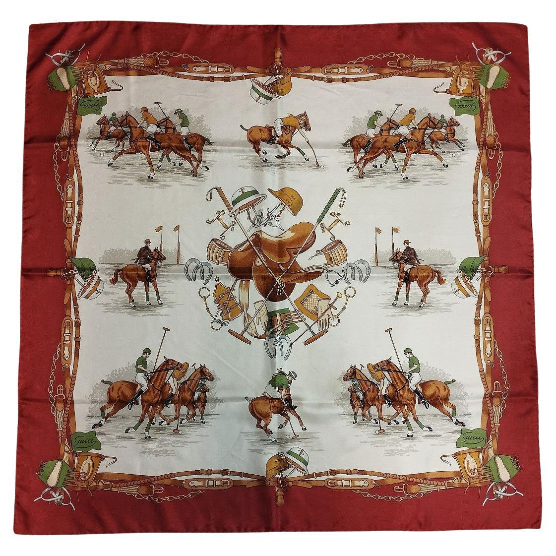 Gucci Polo Silk Scarf
