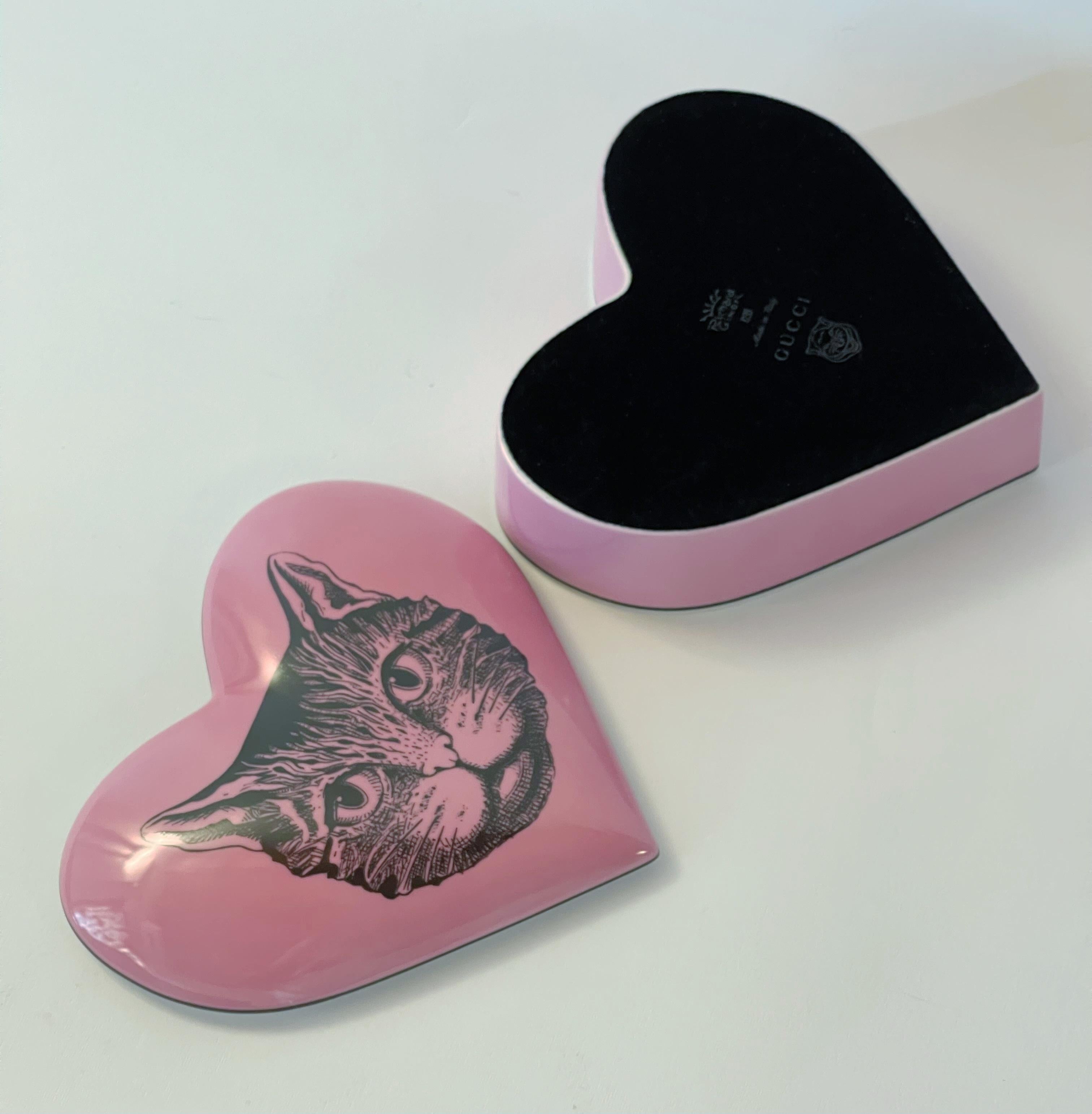 Caja de porcelana GUCCI con estampado de gato místico en venta 1