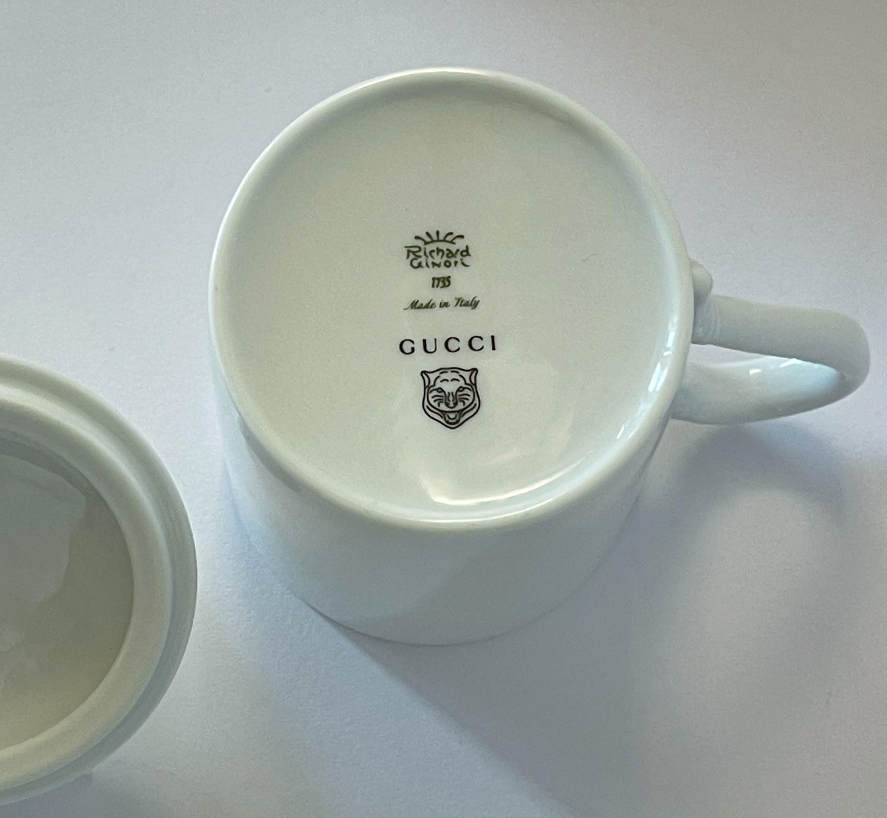 Taza mariposa de porcelana Gucci en venta 1