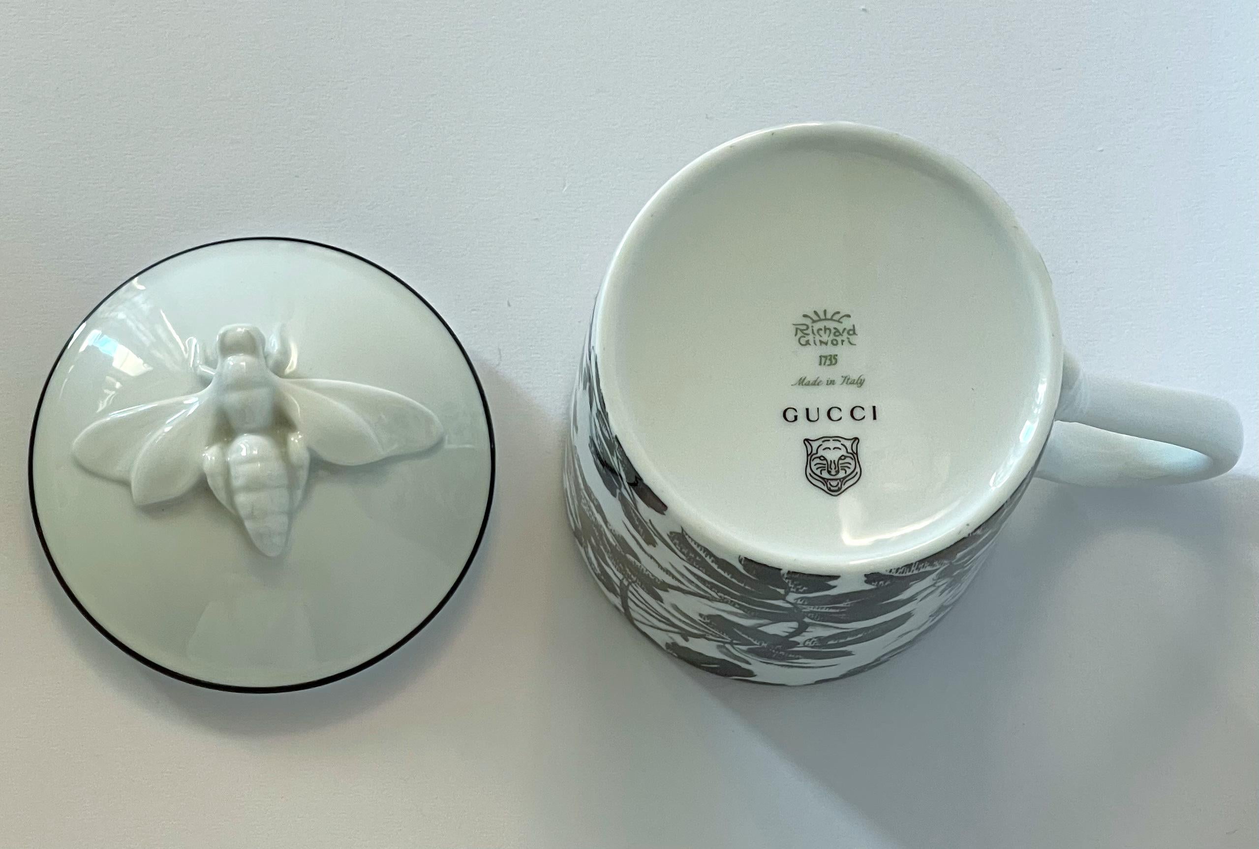Gucci Porcelain Flowers Bee Mug For Sale 1
