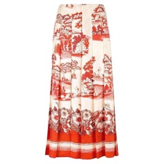 Gucci Porcelain Garden Print Midi Skirt IT40 / US4