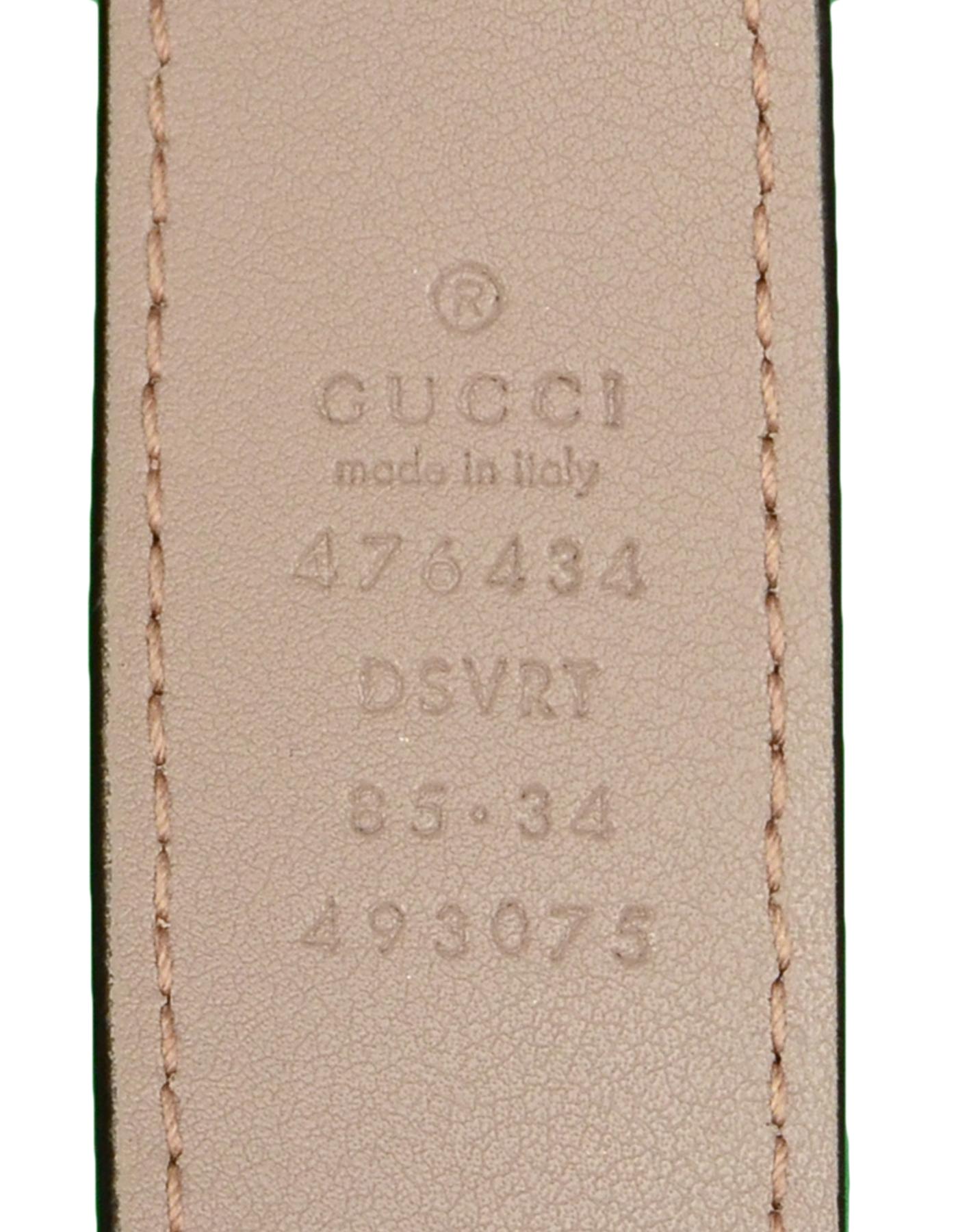 Women's Gucci Porcelain Rose Beige GG Marmont Small Matelasse Belt Bag sz 85cm/ 34