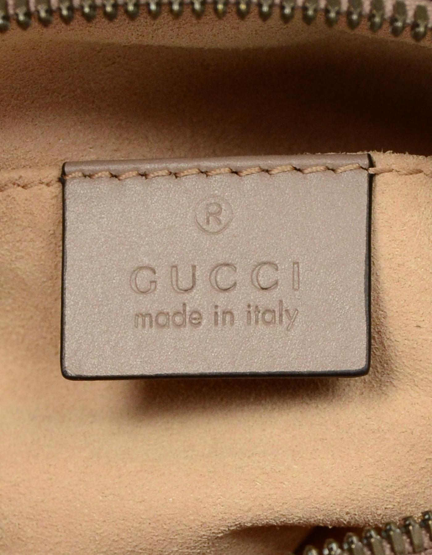 Gucci Porcelain Rose Beige GG Marmont Small Matelasse Belt Bag sz 85cm/ 34