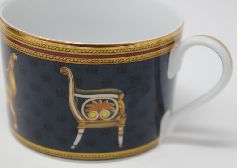 Gucci Porcelain Tea Cups and Saucers Set of 2 at 1stDibs