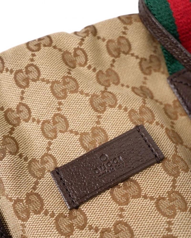 Gucci Porta Abiti GG Supreme Marrone en vente 4