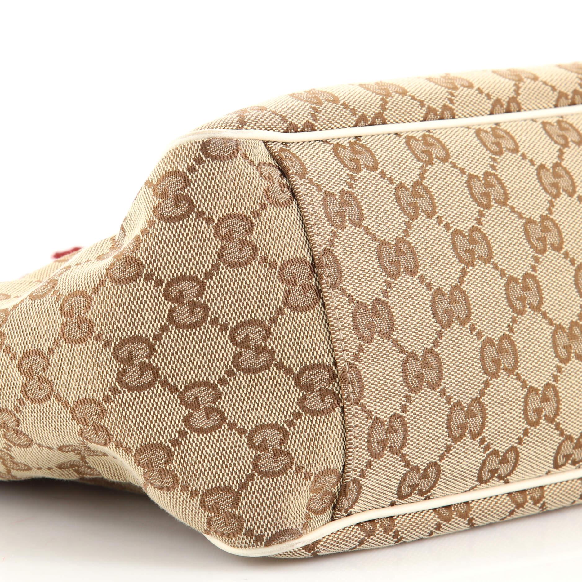 Gucci Positano Tote GG Canvas Small In Good Condition In NY, NY