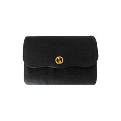 Gucci, Pouch in black canvas