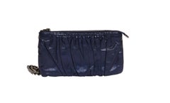 Gucci Preloved Blue Leather Wristlet