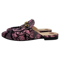Gucci Princetown Horsebit Accent Leather Mules Sz.37
