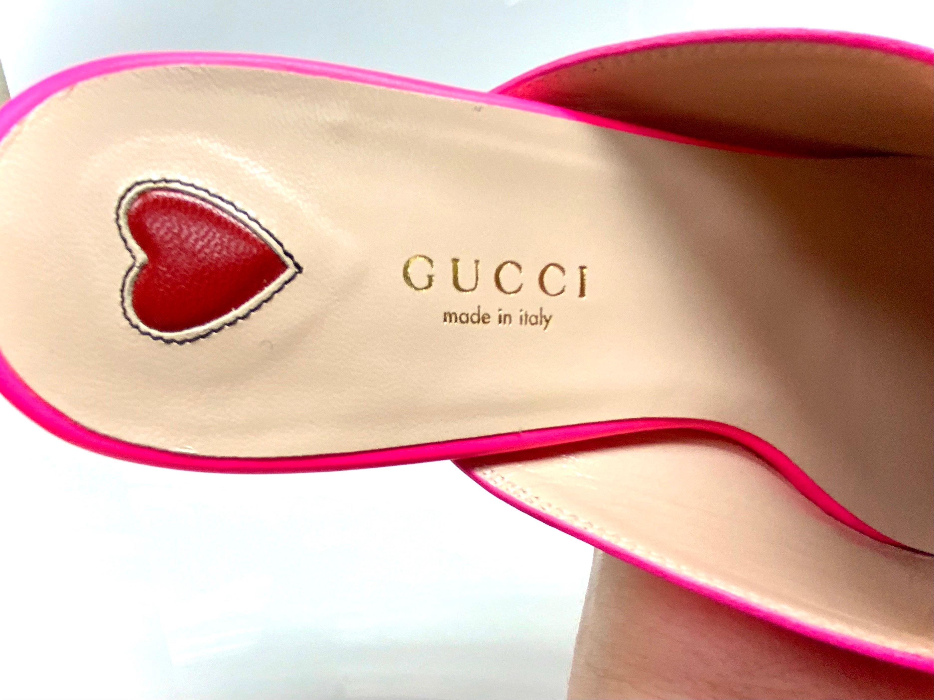 Women's or Men's Gucci Princetown Mules Loafer Slides Pink Size 38/ US 7.5- NEW NEVER WORN