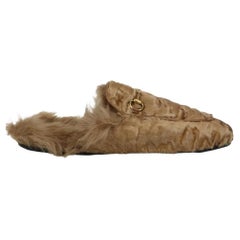 Gucci Princetown Shearling Lined Persian Lamb Slippers EU 41 UK 8 US 11