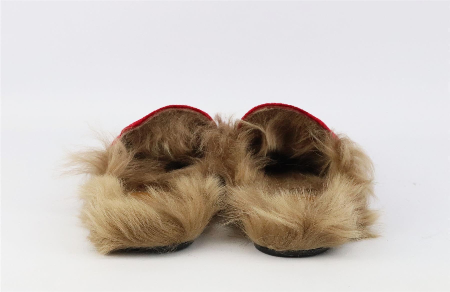 gucci shearling slippers