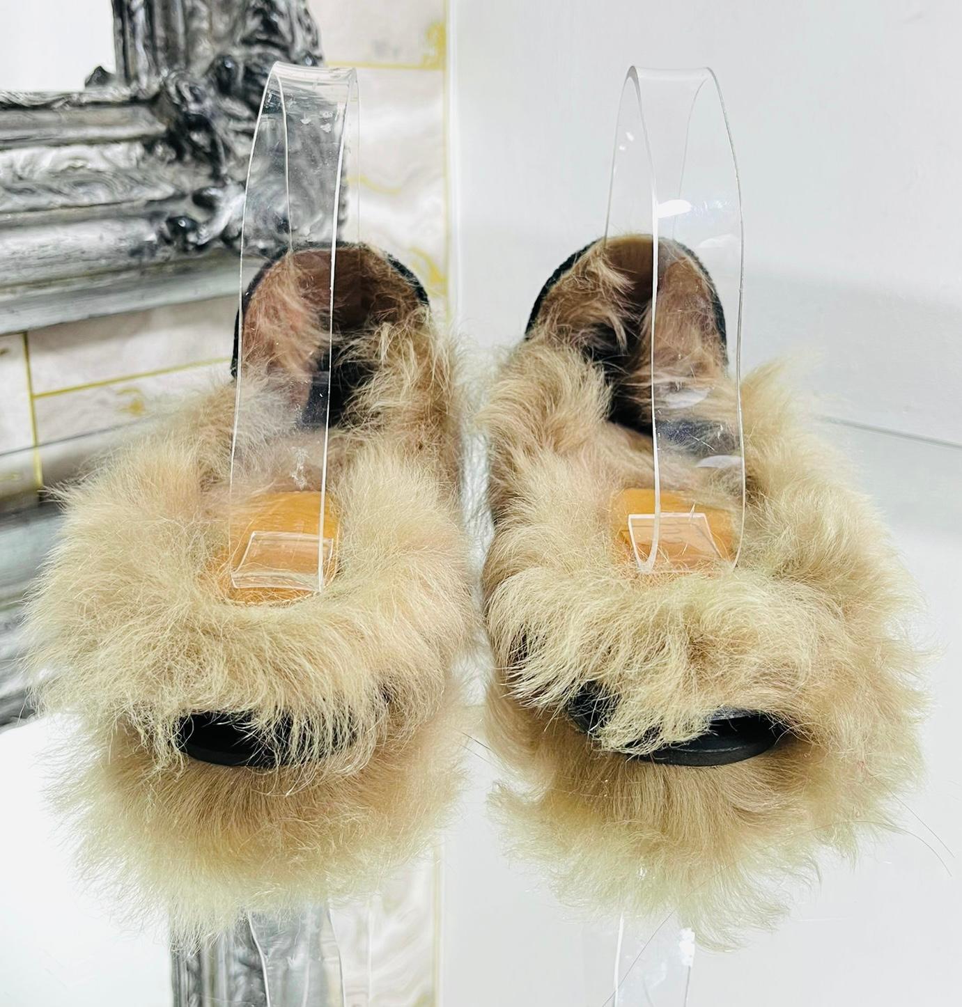 Gucci Princetown Suede Shearling-Lined Mules 1