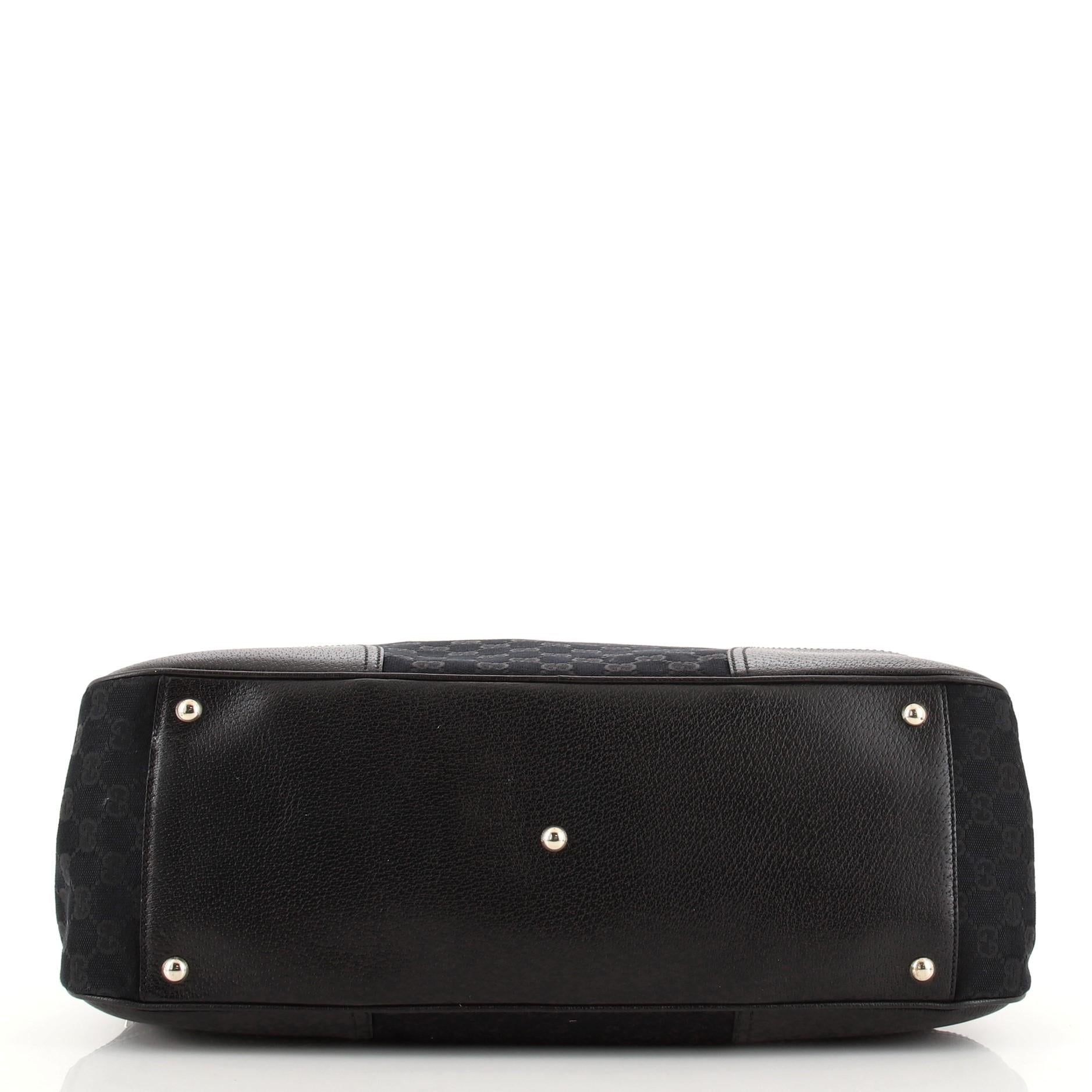 Gucci Princy Boston Tasche GG aus Segeltuch groß für Damen oder Herren