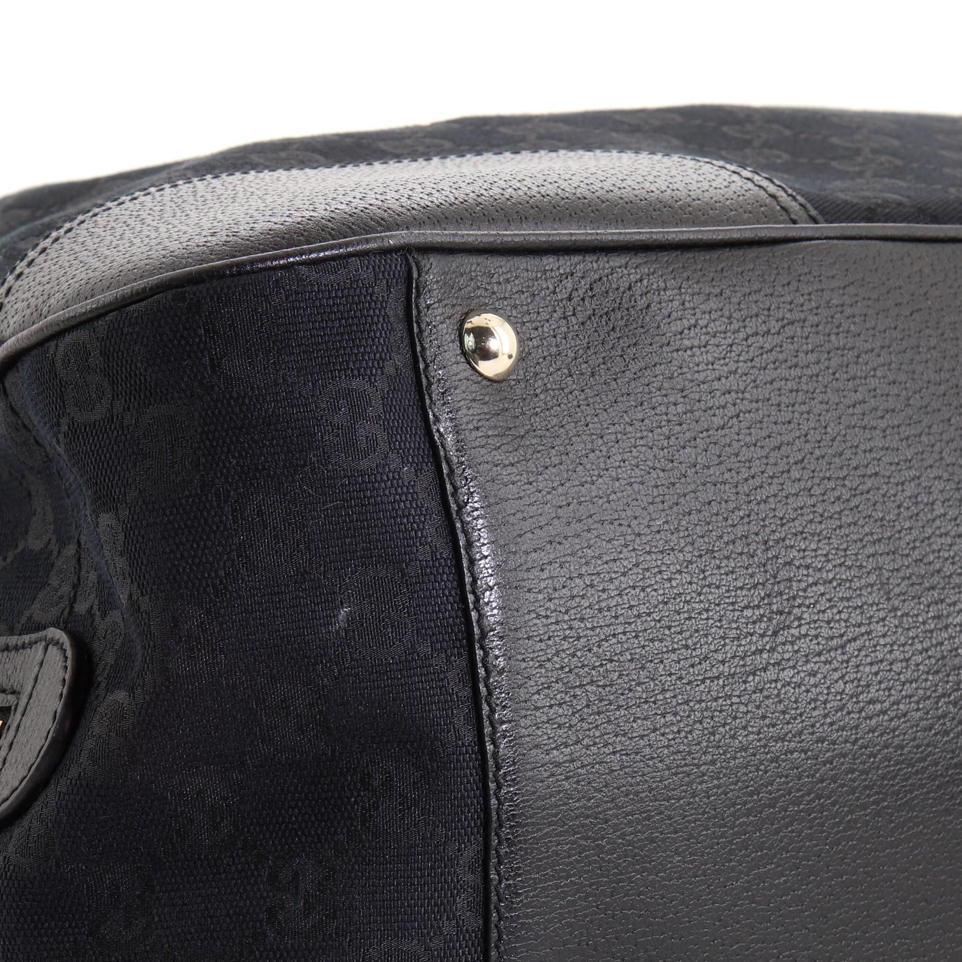 Gucci Princy Boston Tasche GG aus Segeltuch groß 2