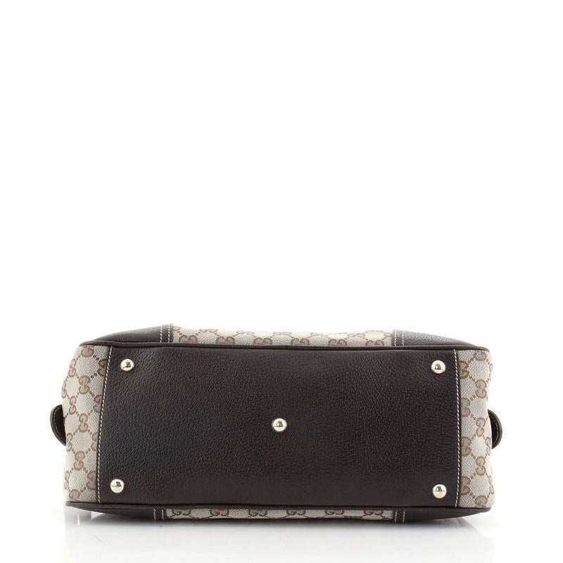 Gucci Princy Boston Bag GG Canvas Small In Good Condition In NY, NY