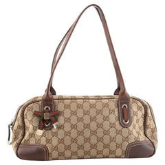 Gucci Princy Boston Bag GG Canvas Small