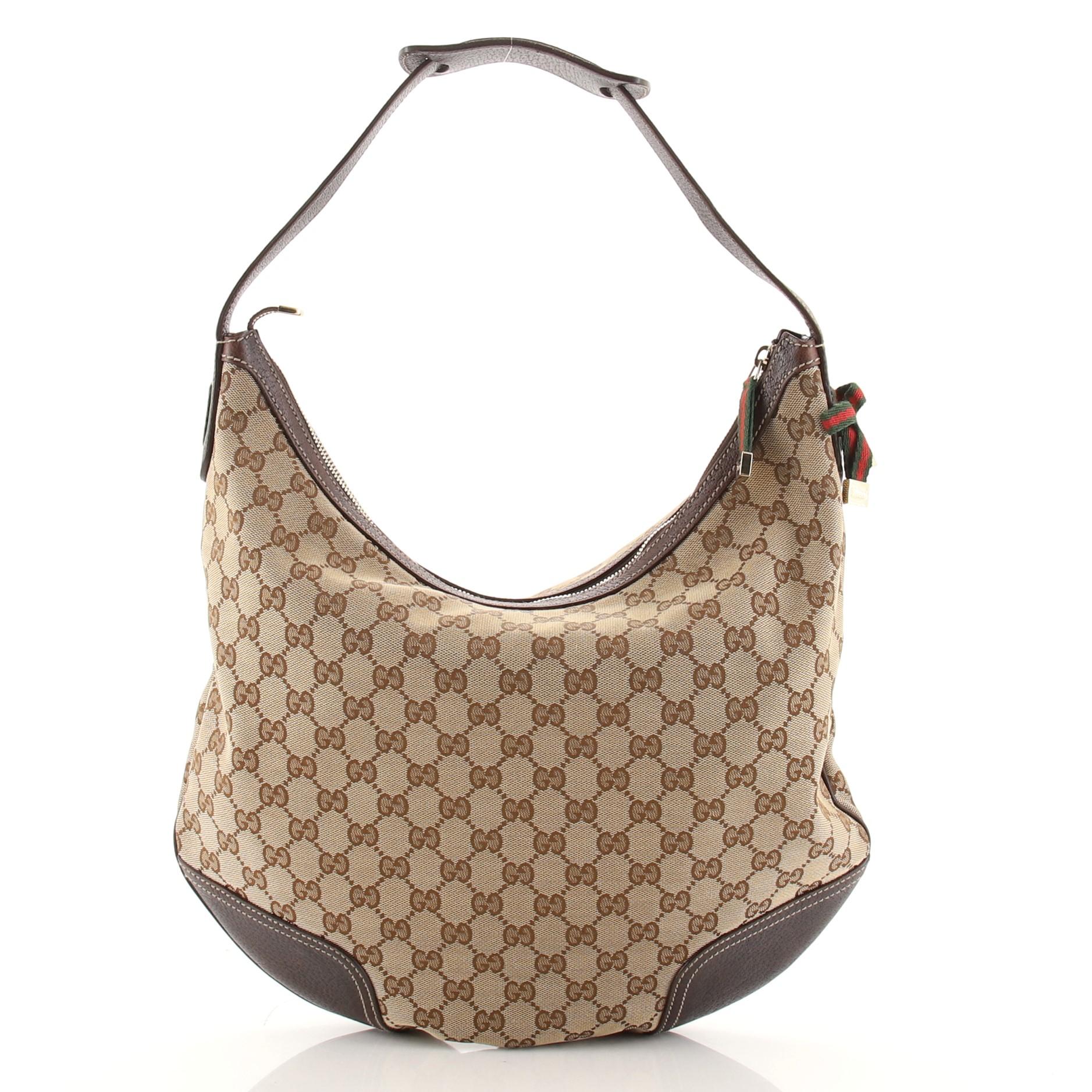  Gucci Princy Hobo GG Canvas Large In Good Condition In NY, NY