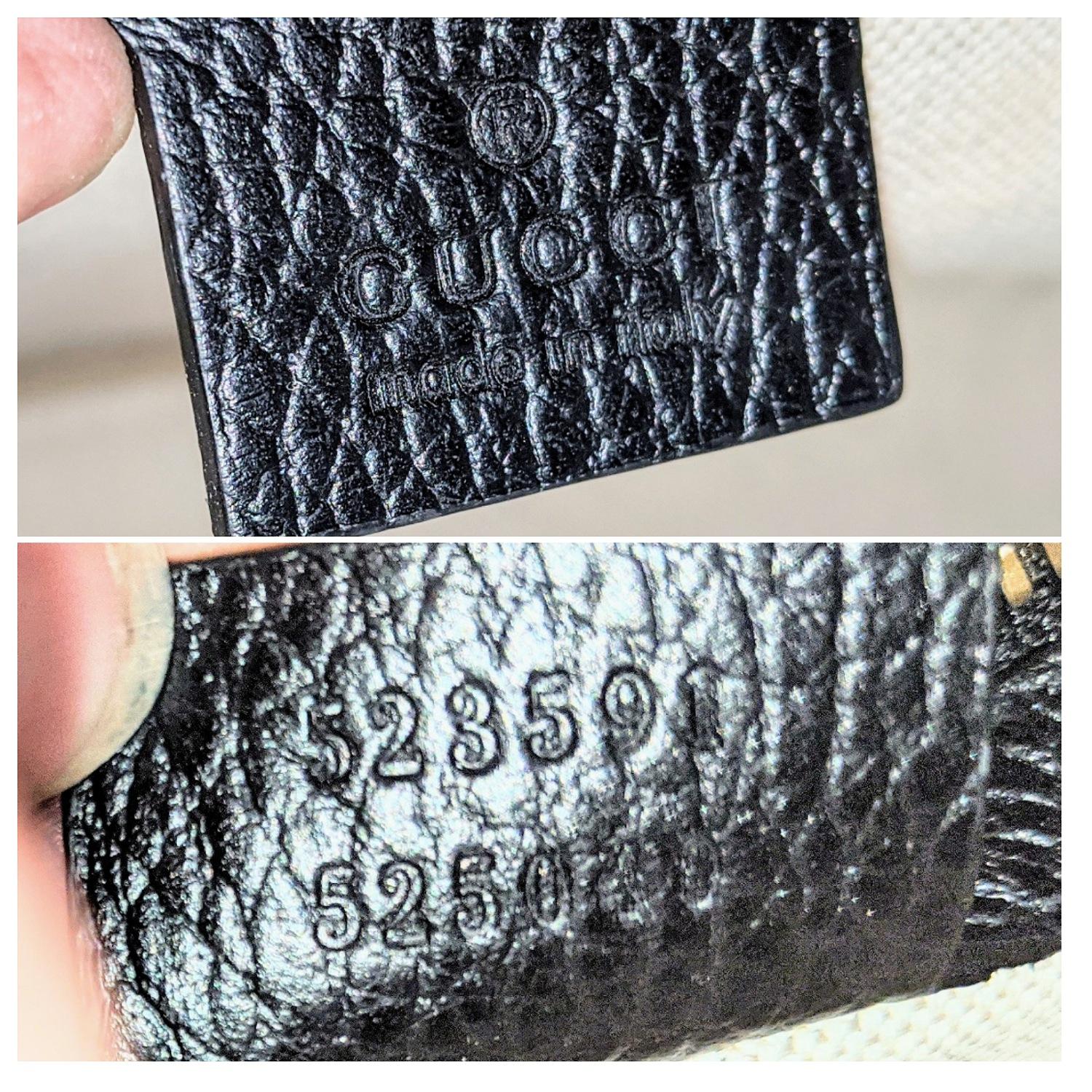 Women's or Men's Gucci Print Messenger Black Leather Bag 523591