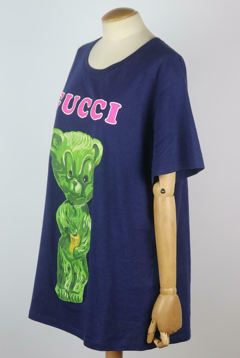 Gucci Printed Cotton Jersey TShirt at 1stDibs