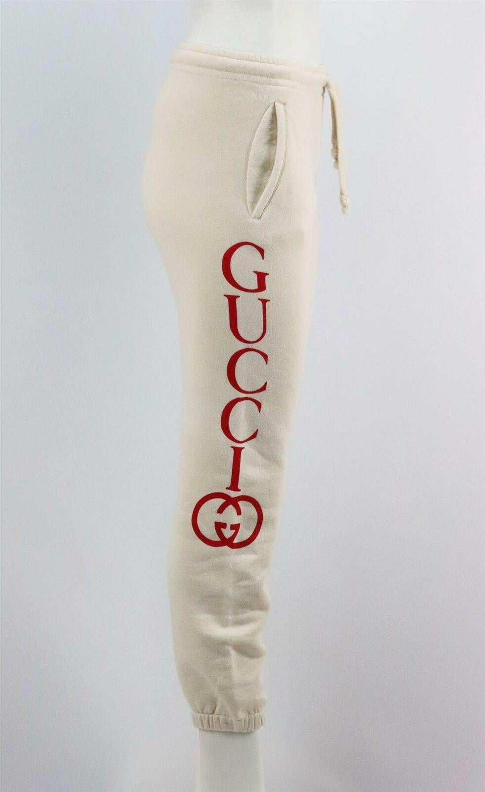 Women's Gucci Printed Cotton Terry Track Pants