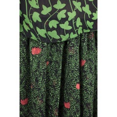 GUCCI Printed Fil Coupe Cape Dress IT42 US 4-6