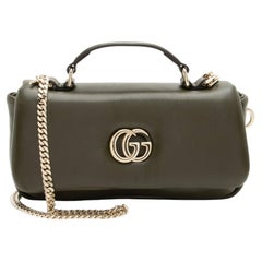 Gucci Puffy Leather GG Milano Small Top Handle