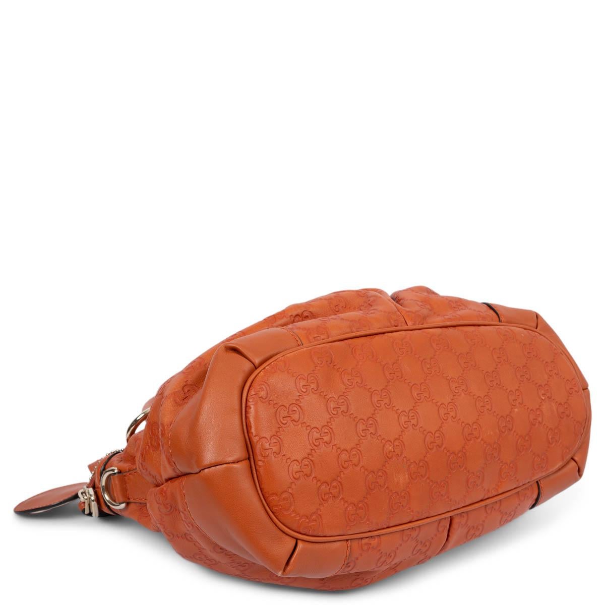 Women's GUCCI pumpkin orange Guccissima leather SUKEY MEDIUM Shoulder Bag For Sale