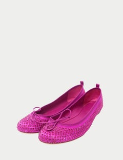Gucci Purple Crystal Ballet Flats - EU 39.5