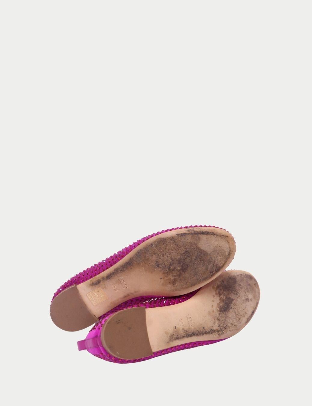 Ballerines en cristal violet de Gucci - EU 39.5 Bon état - En vente à Amman, JO