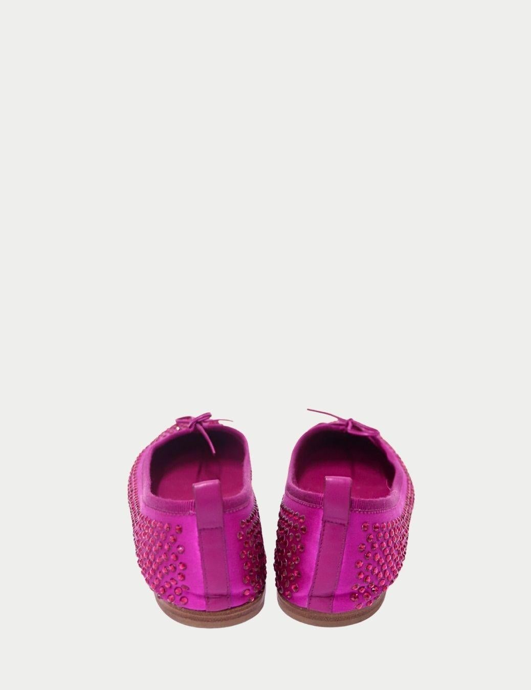 Ballerines en cristal violet de Gucci - EU 39.5 Pour femmes en vente