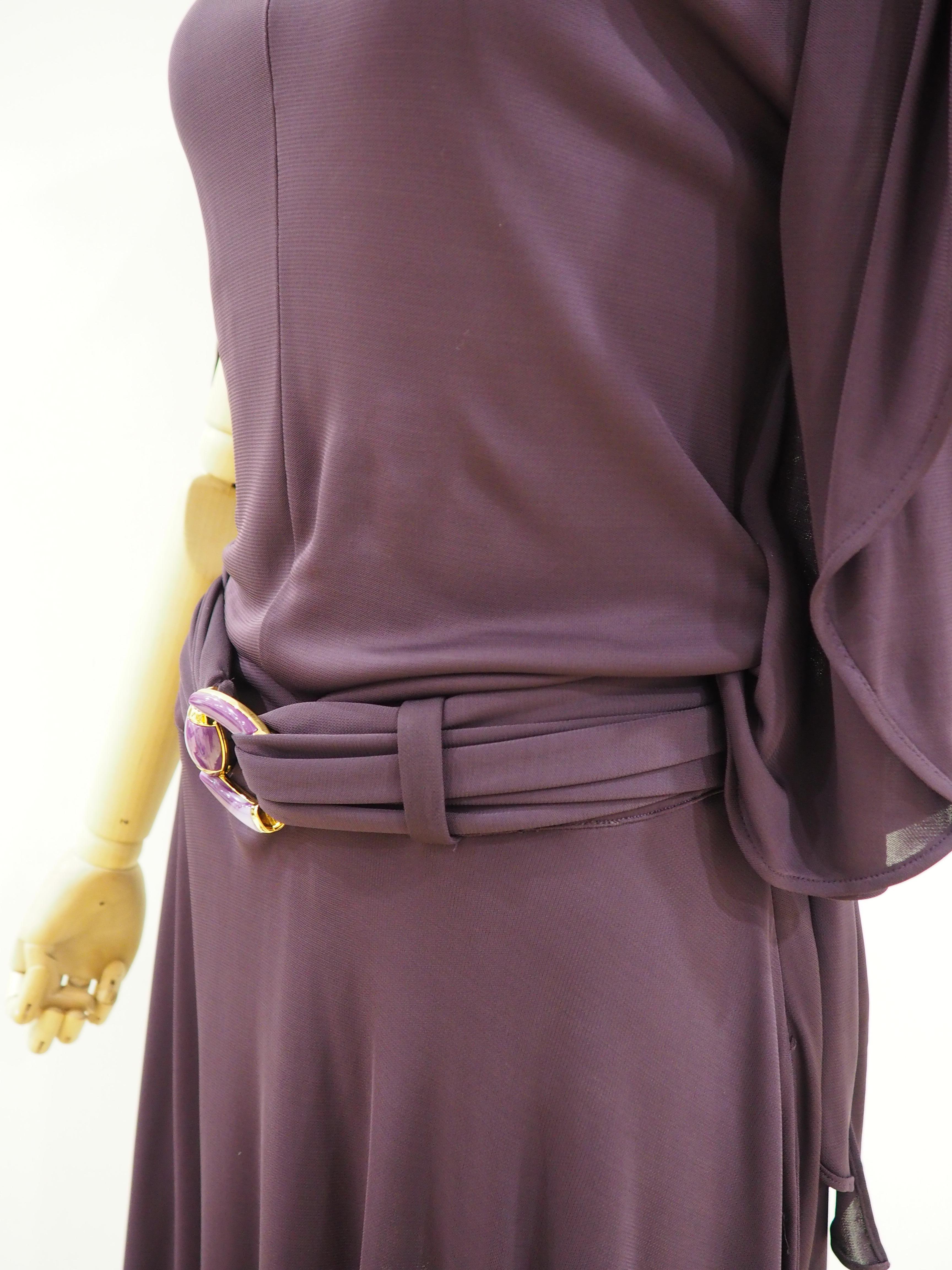 Black Gucci purple dress For Sale