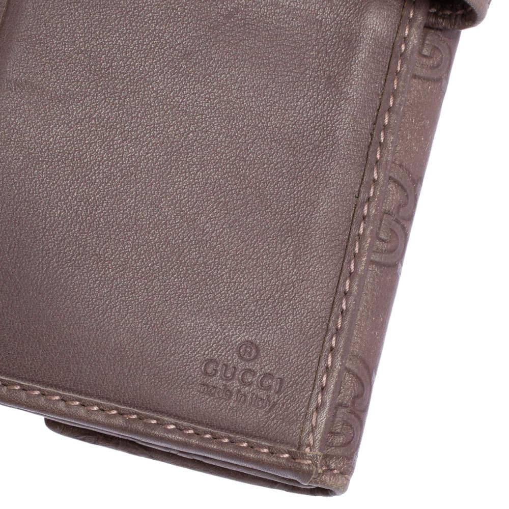 Gucci Purple Guccissima Leather Trademark Continental Wallet 5