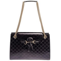 Gucci Purple Guccissima Patent Leather Emily Shoulder Bag